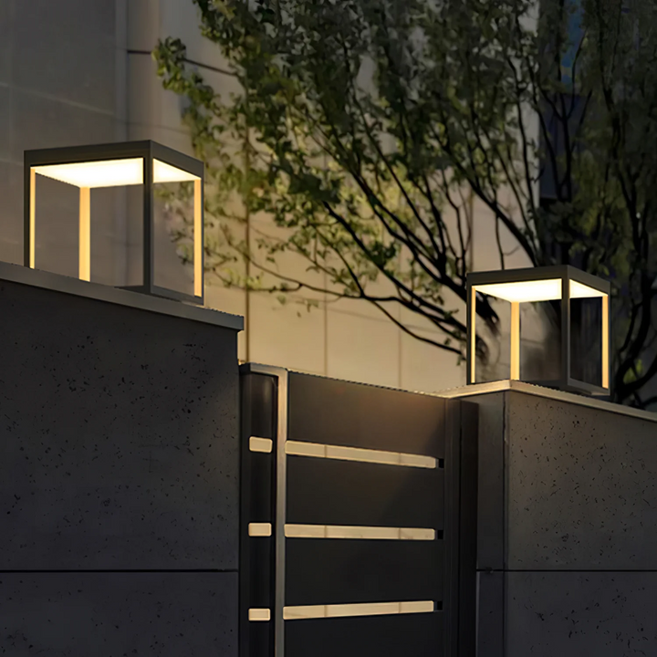 Masdio Square Frame Fence Post Garden Light Masdio