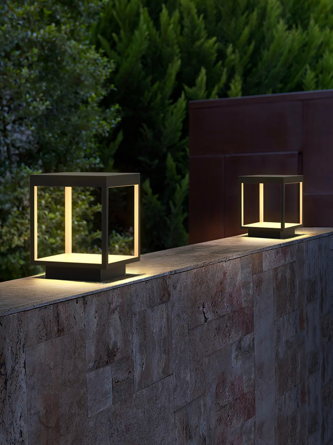 Masdio Square Frame Fence Post Garden Light Masdio