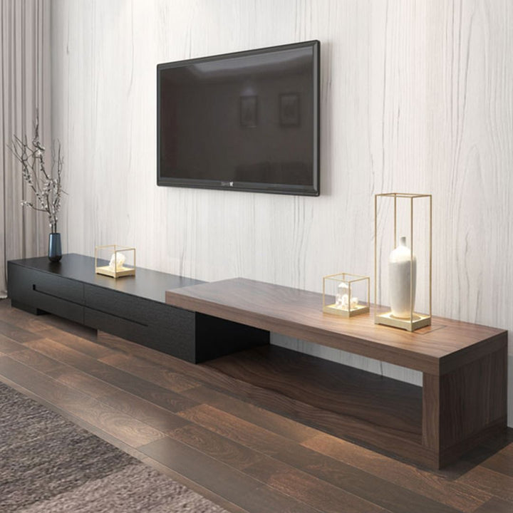 Minimalist Extendable TV Console Present Them
