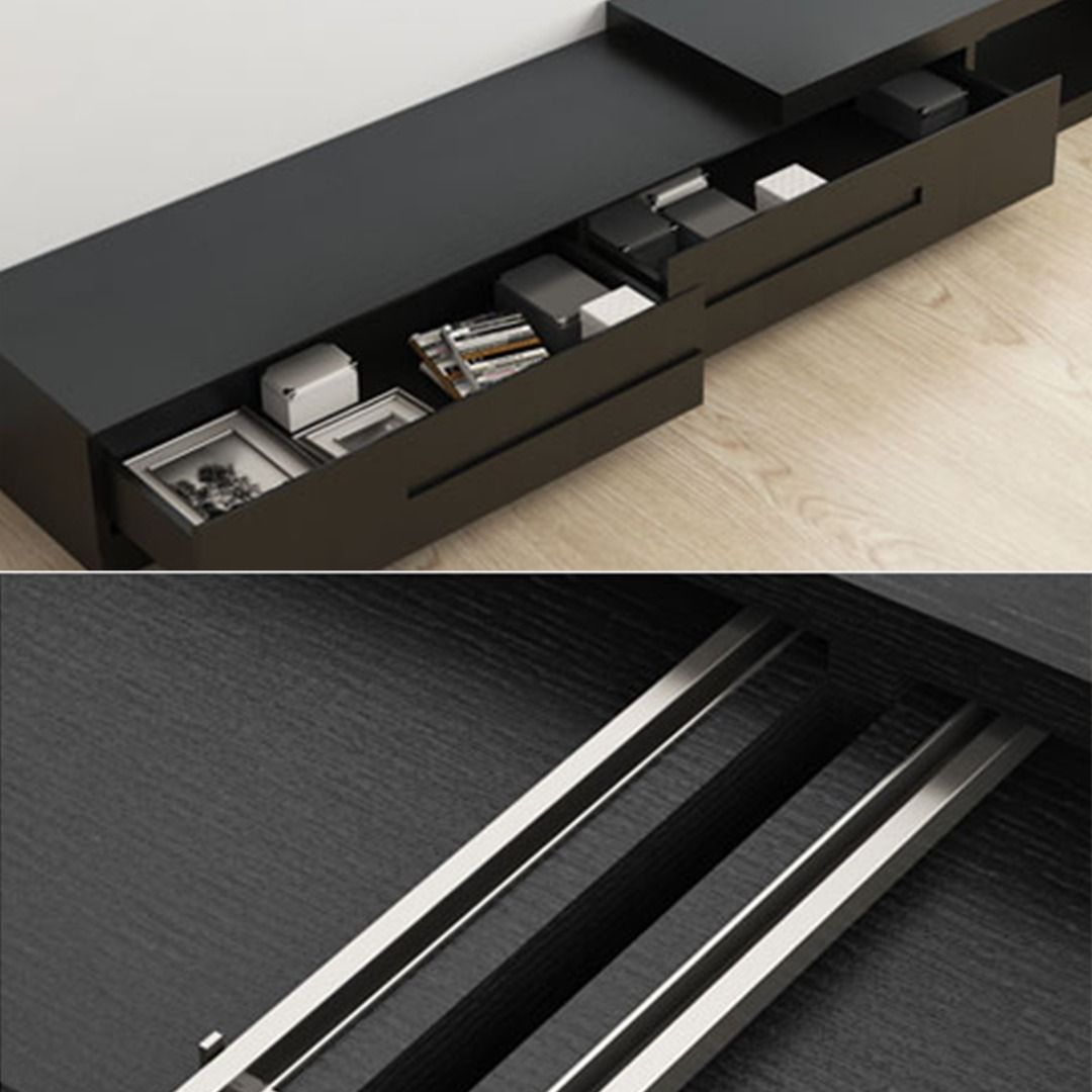 Minimalist Extendable TV Console Present Them