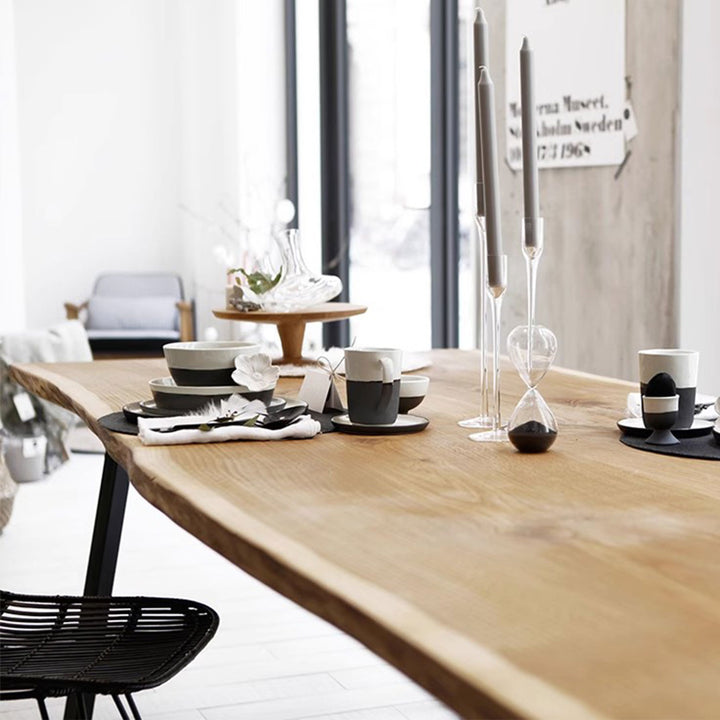 MAS-1391 Madsio Modern Contemporary Sleek Minimalist Wooden Top Table Masdio