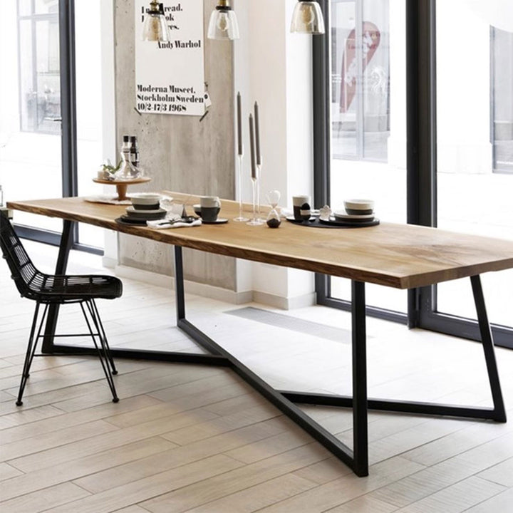 MAS-1391 Madsio Modern Contemporary Sleek Minimalist Wooden Top Table Masdio