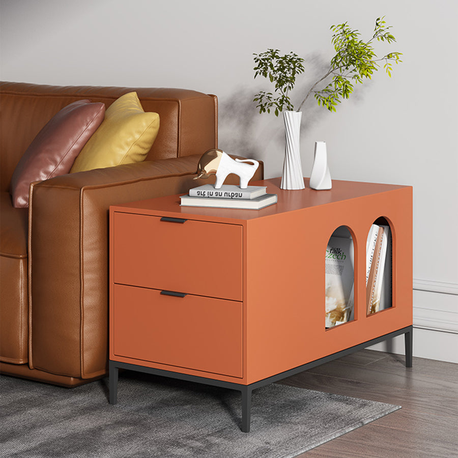 MAS-1244 Masdio Modern Minimalist Side Table with Drawer Present Them