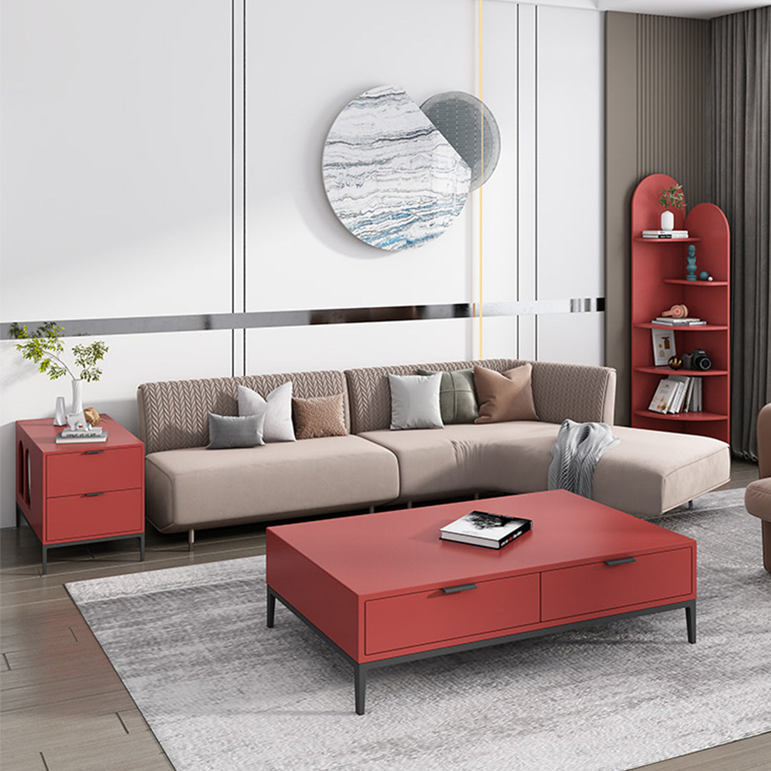 MAS-1244 Masdio Modern Minimalist Side Table with Drawer Present Them
