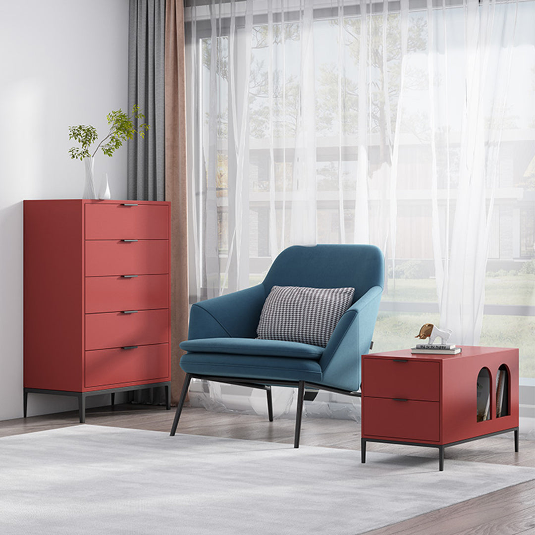 MAS-1244 Masdio Modern Minimalist Side Table with Drawer Present Them