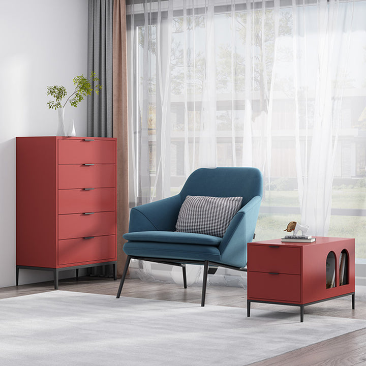 MAS-1244 Masdio Modern Minimalist Side Table with Drawer Present Them