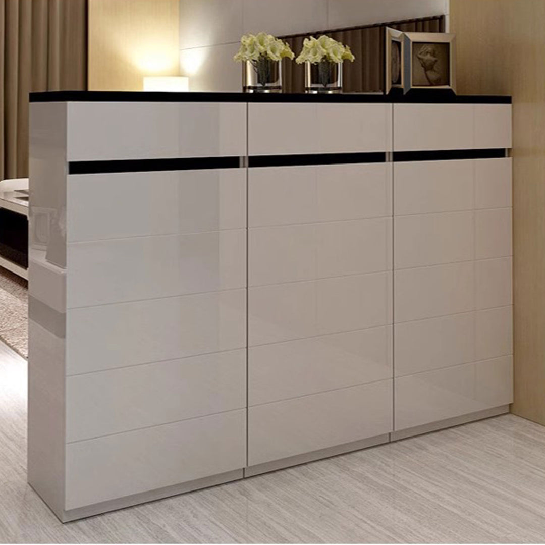 Modern Stackable Shoe Cabinet Bench Set ( See Description) Present Them