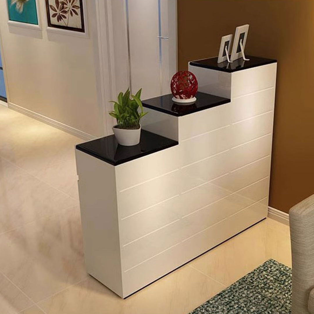 Modern Stackable Shoe Cabinet Bench Set ( See Description) Present Them