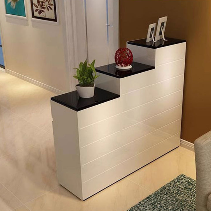 Modern Stackable Shoe Cabinet Bench Set ( See Description) Present Them