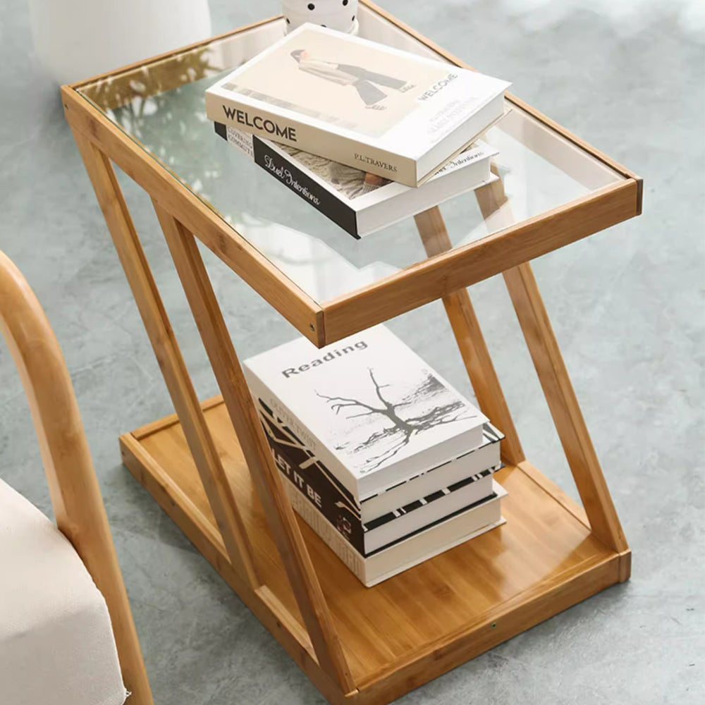 MAS-1233 Masdio Modern Z-Shaped End Table Present Them