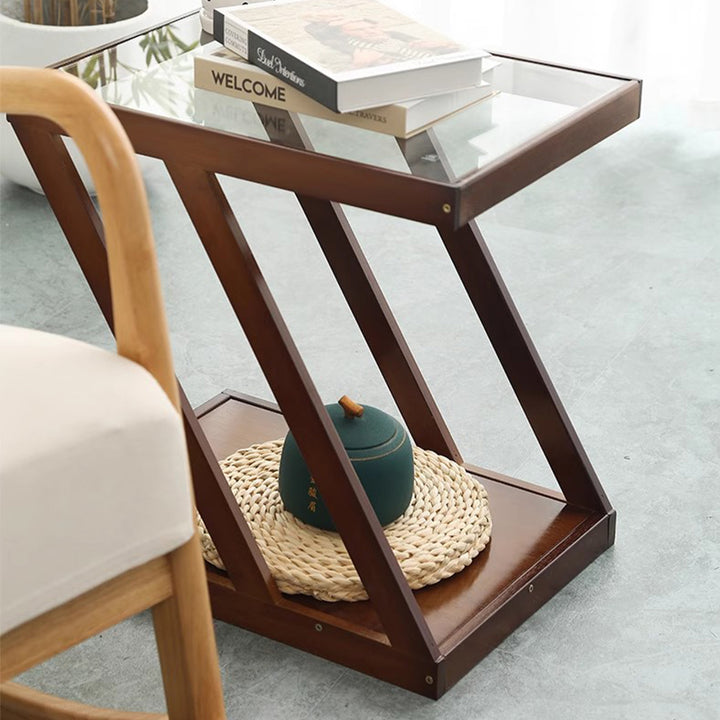 MAS-1233 Masdio Modern Z-Shaped End Table Present Them