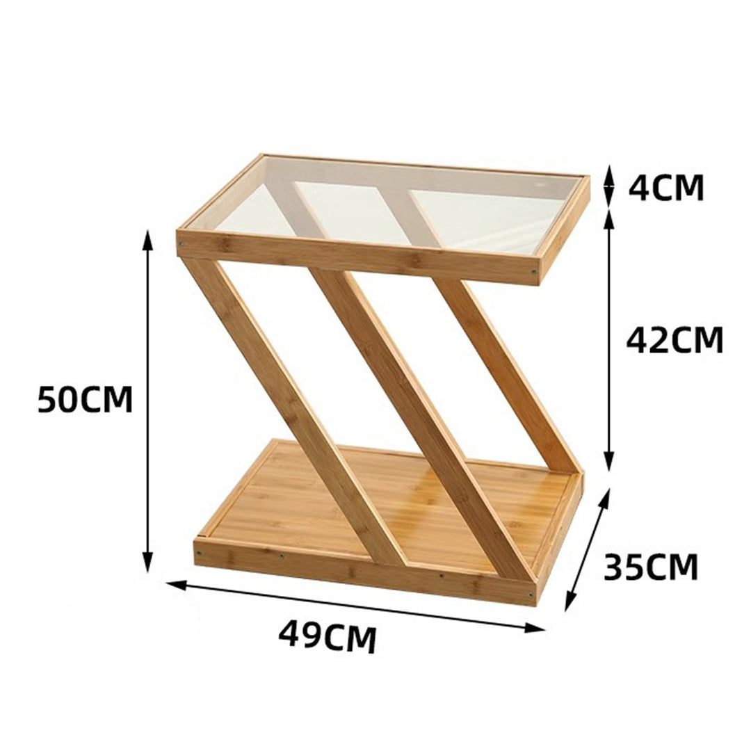 MAS-1233 Masdio Modern Z-Shaped End Table Present Them