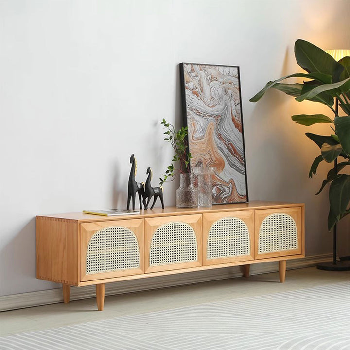 Natural Pinewood TV Cabinet Present Them