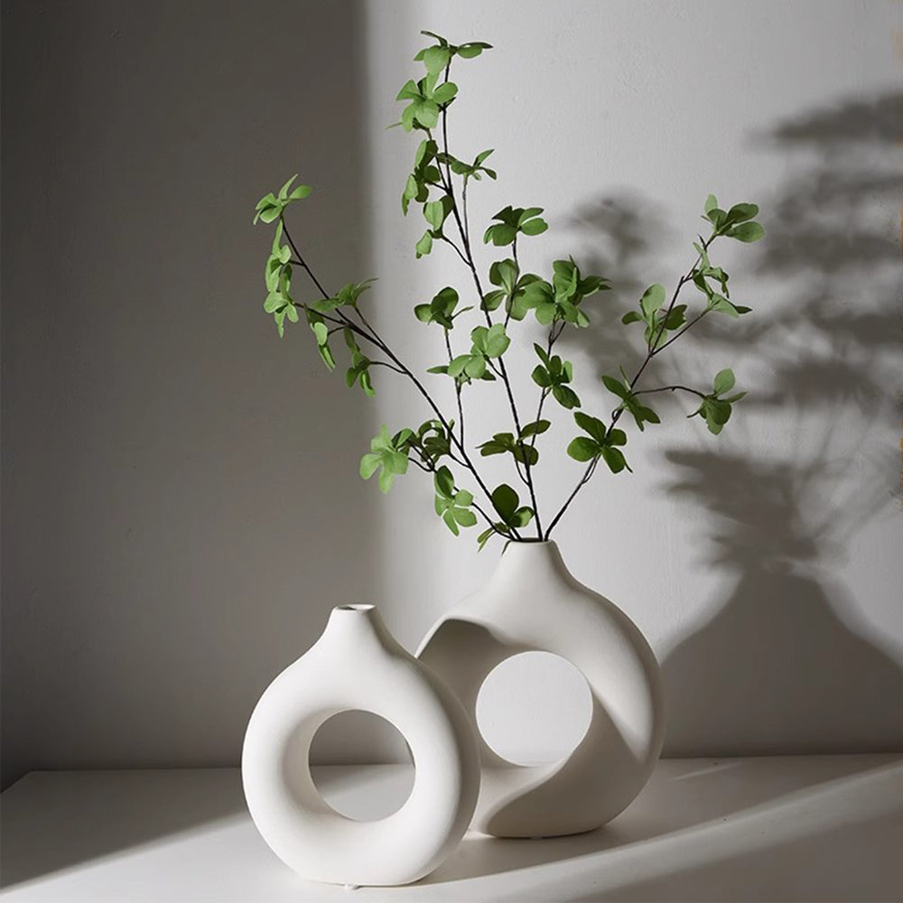 MAS-1211 Masdio Nordic Modern White Ceramic Vase Creative Home Decoration Present Them
