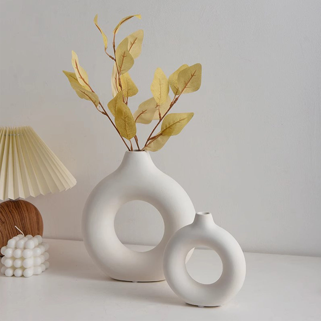 MAS-1211 Masdio Nordic Modern White Ceramic Vase Creative Home Decoration Present Them