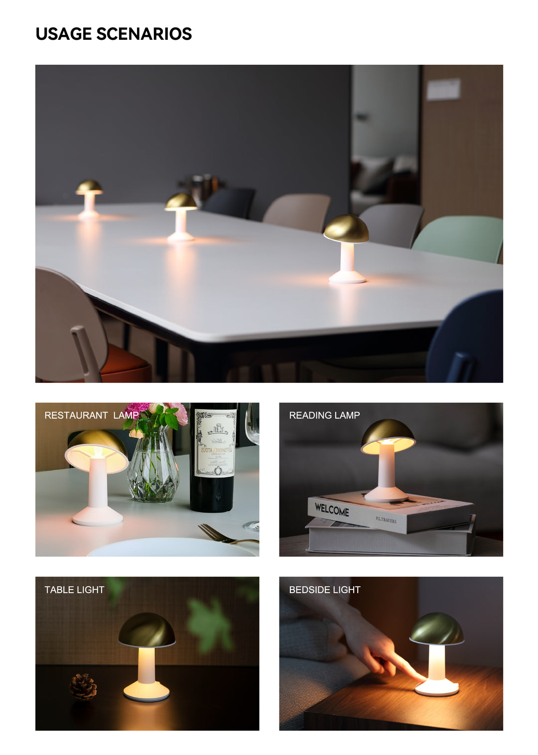Nordic Style Gold Brass Table Lamp Present Them