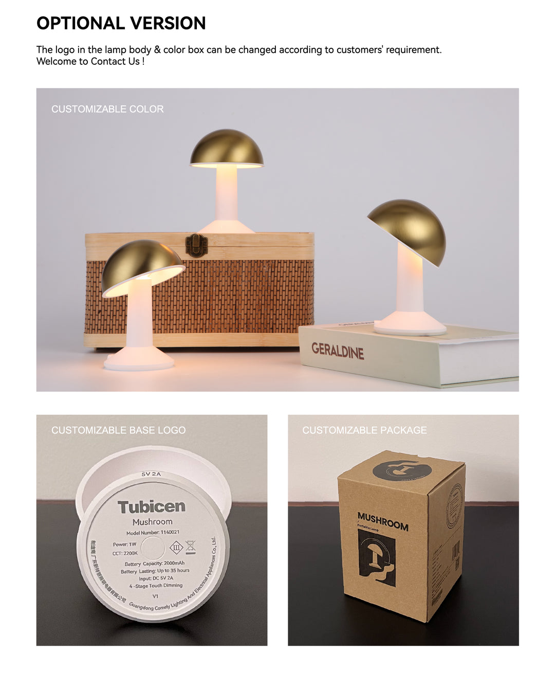 Nordic Style Gold Brass Table Lamp Present Them