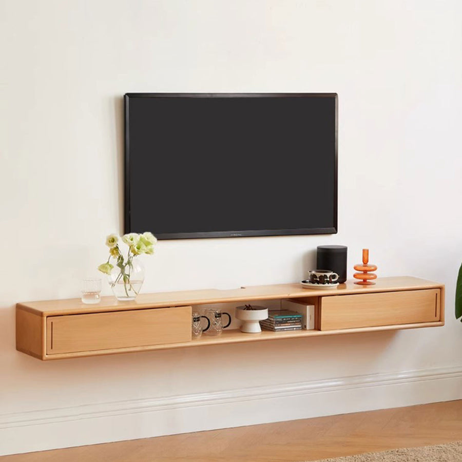 Wall-Mounted Floating TV Stand Present Them