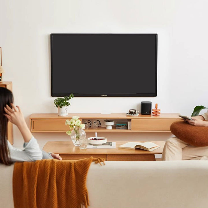 Wall-Mounted Floating TV Stand Present Them