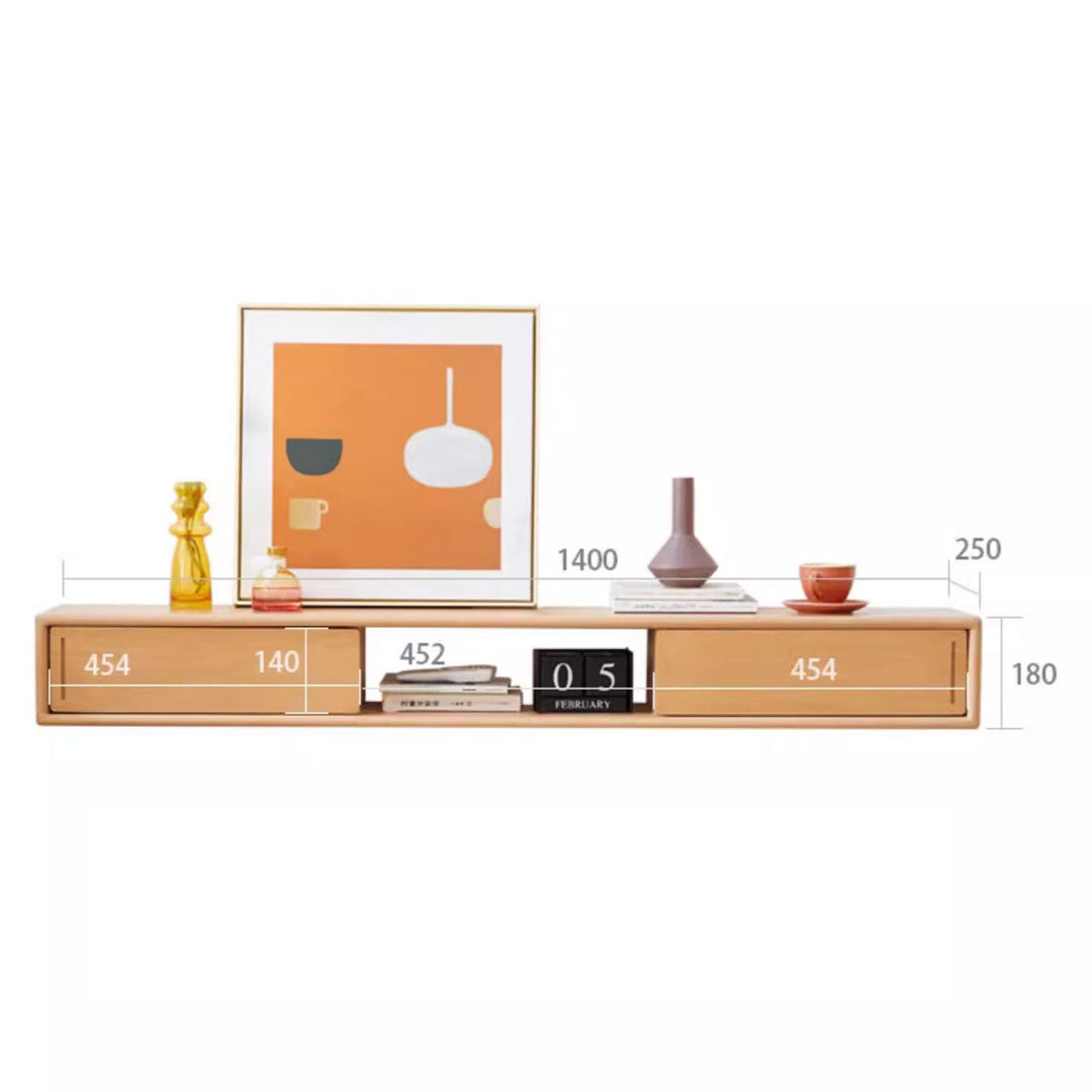 Wall-Mounted Floating TV Stand Present Them