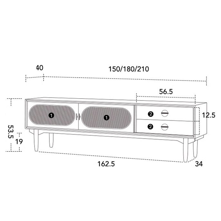 TV Cabinet Console Present Them