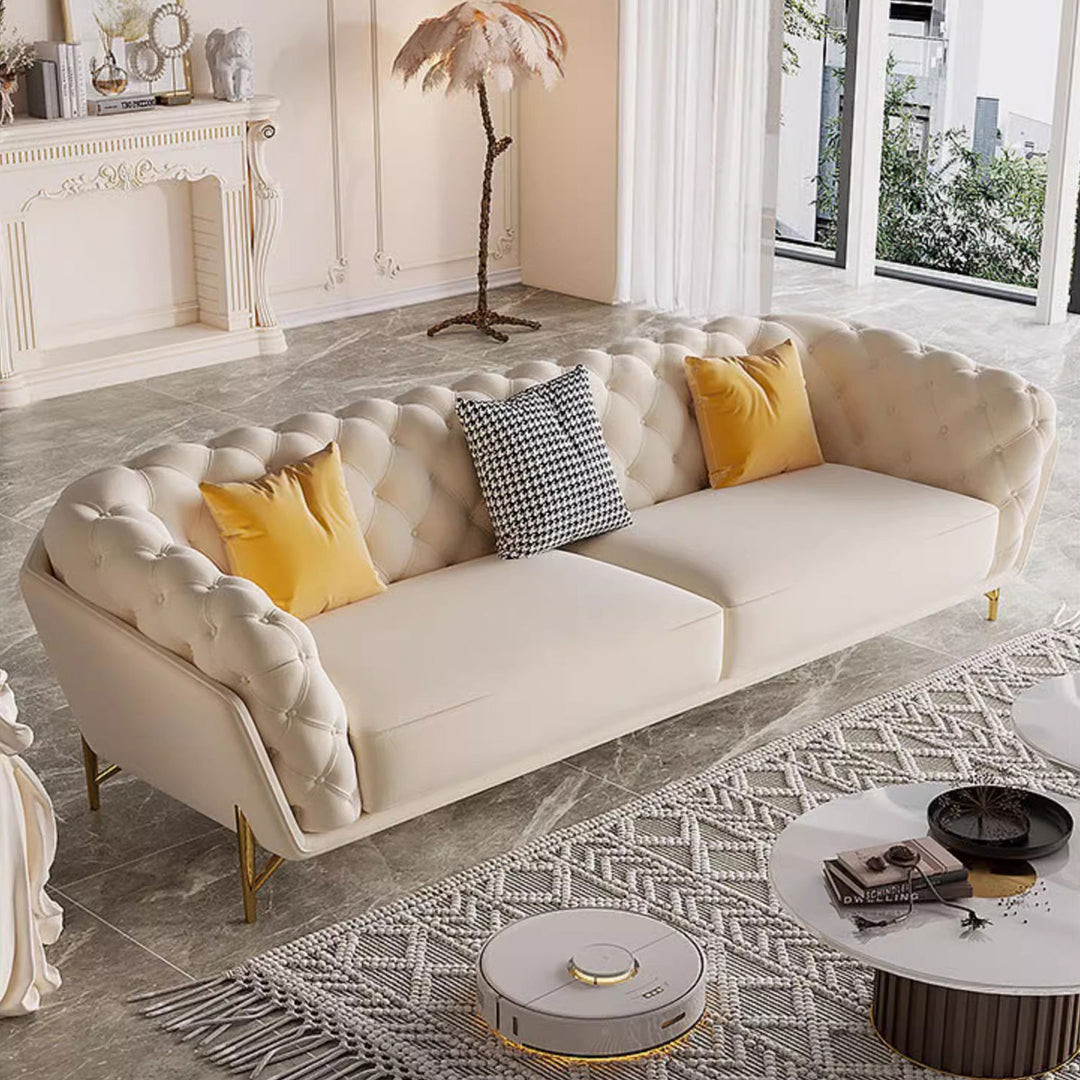 MAS-1406 Masdio Pearl Velvet Chair with Gold Frame Masdio