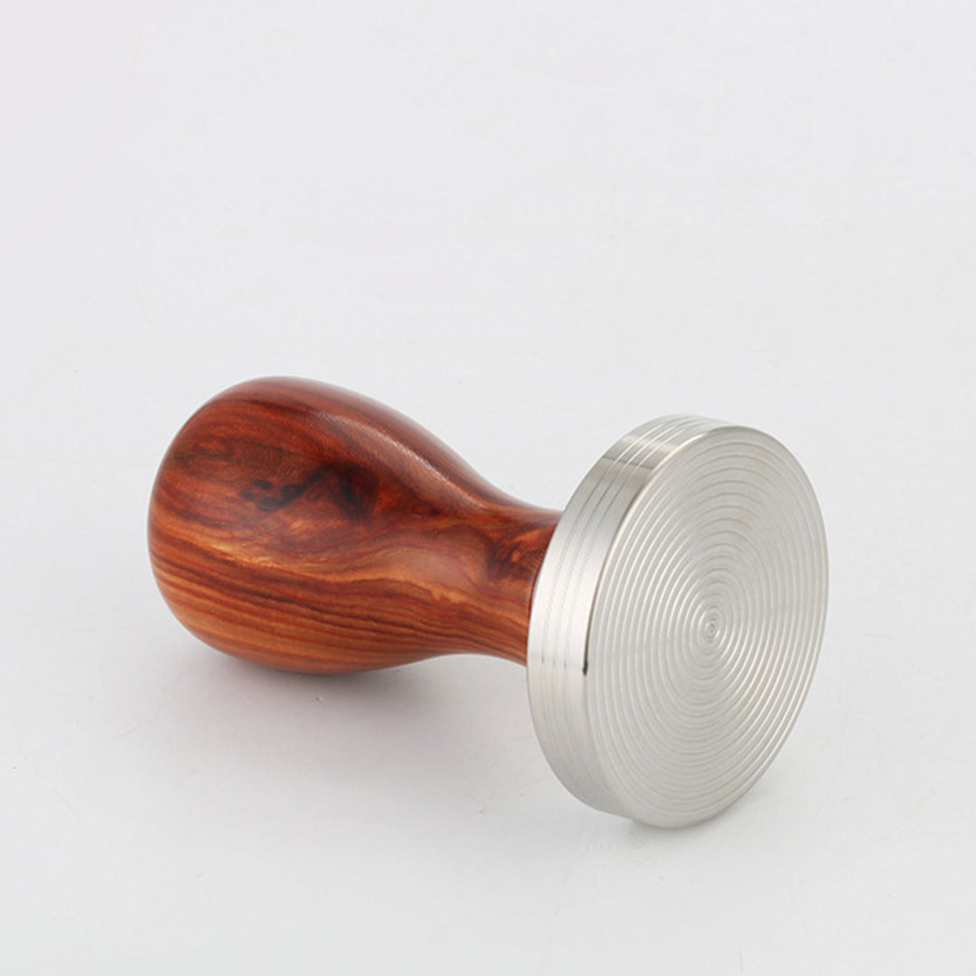 Red Sandalwood Coffee Tamper 58mm Present Them