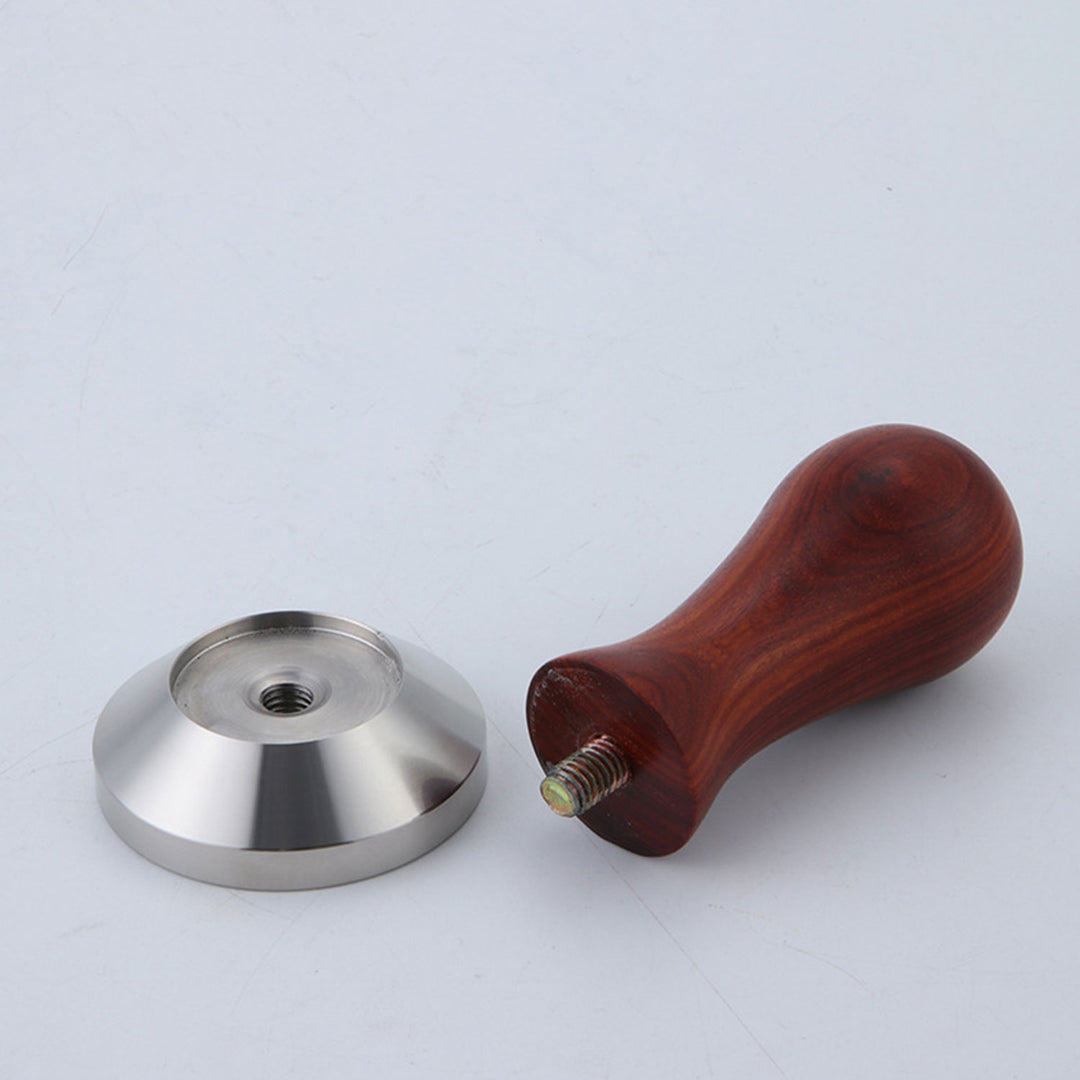 Red Sandalwood Coffee Tamper 58mm Present Them