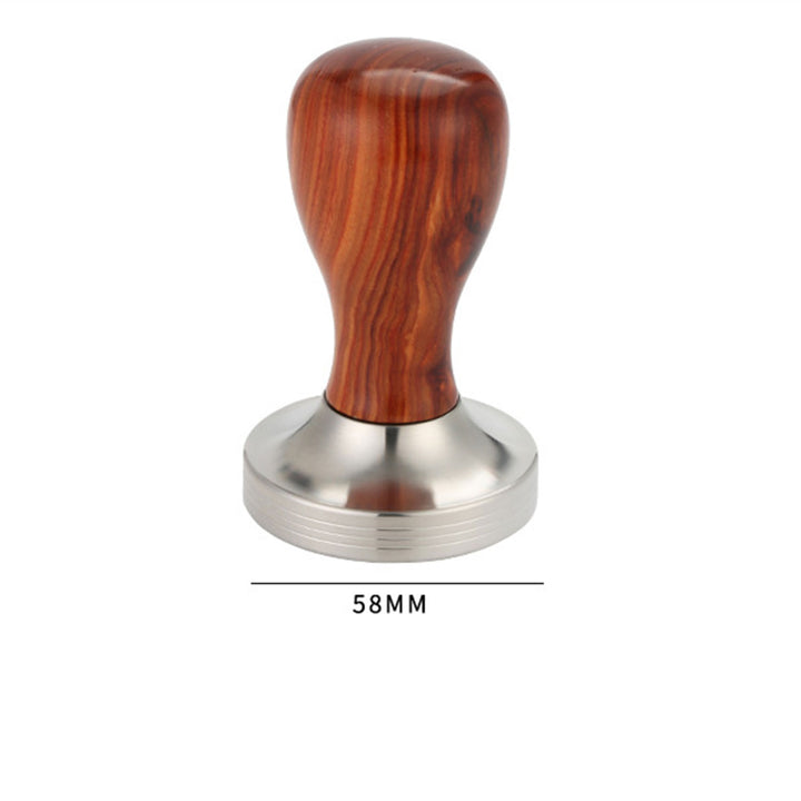 Red Sandalwood Coffee Tamper 58mm Present Them