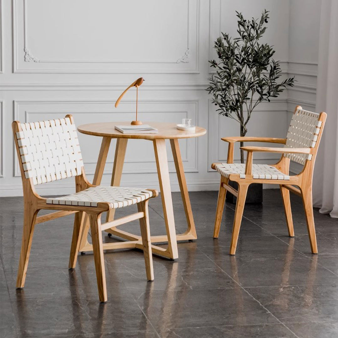 Saddle Leather Dining Chair Present Them