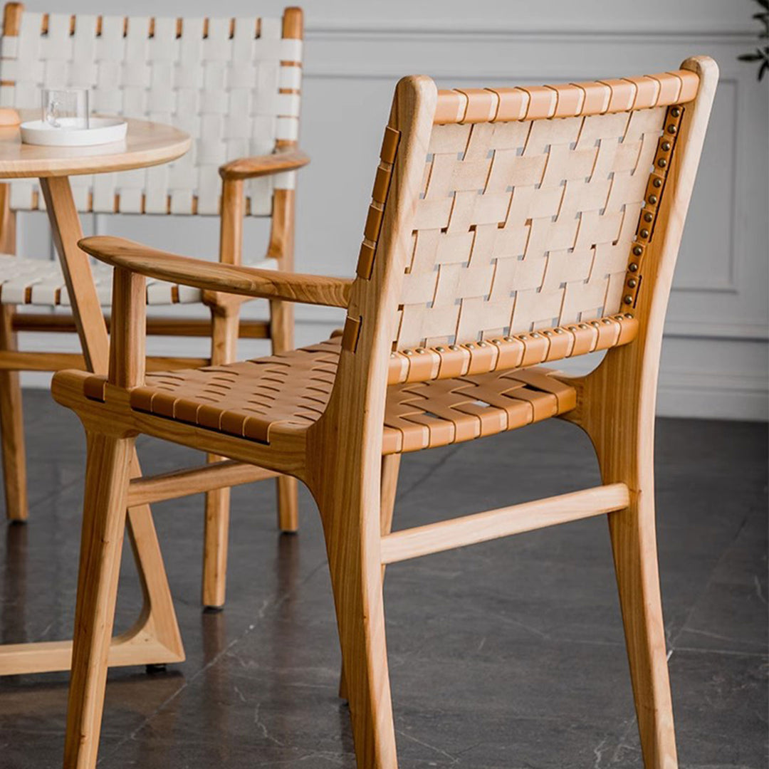 Saddle Leather Dining Chair Present Them