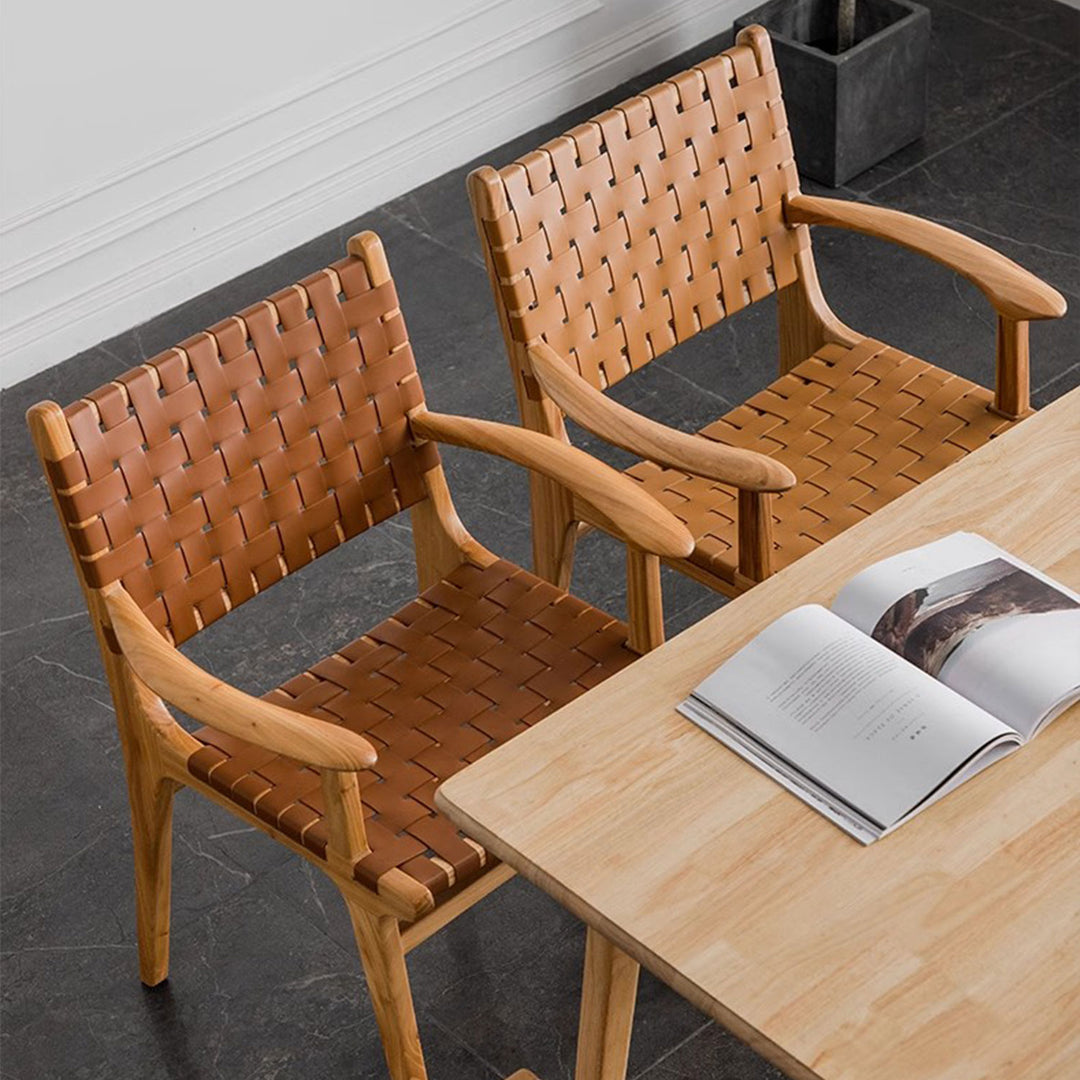 Saddle Leather Dining Chair Present Them