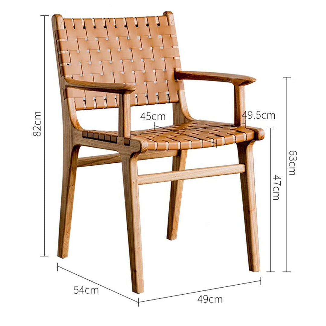 Saddle Leather Dining Chair Present Them