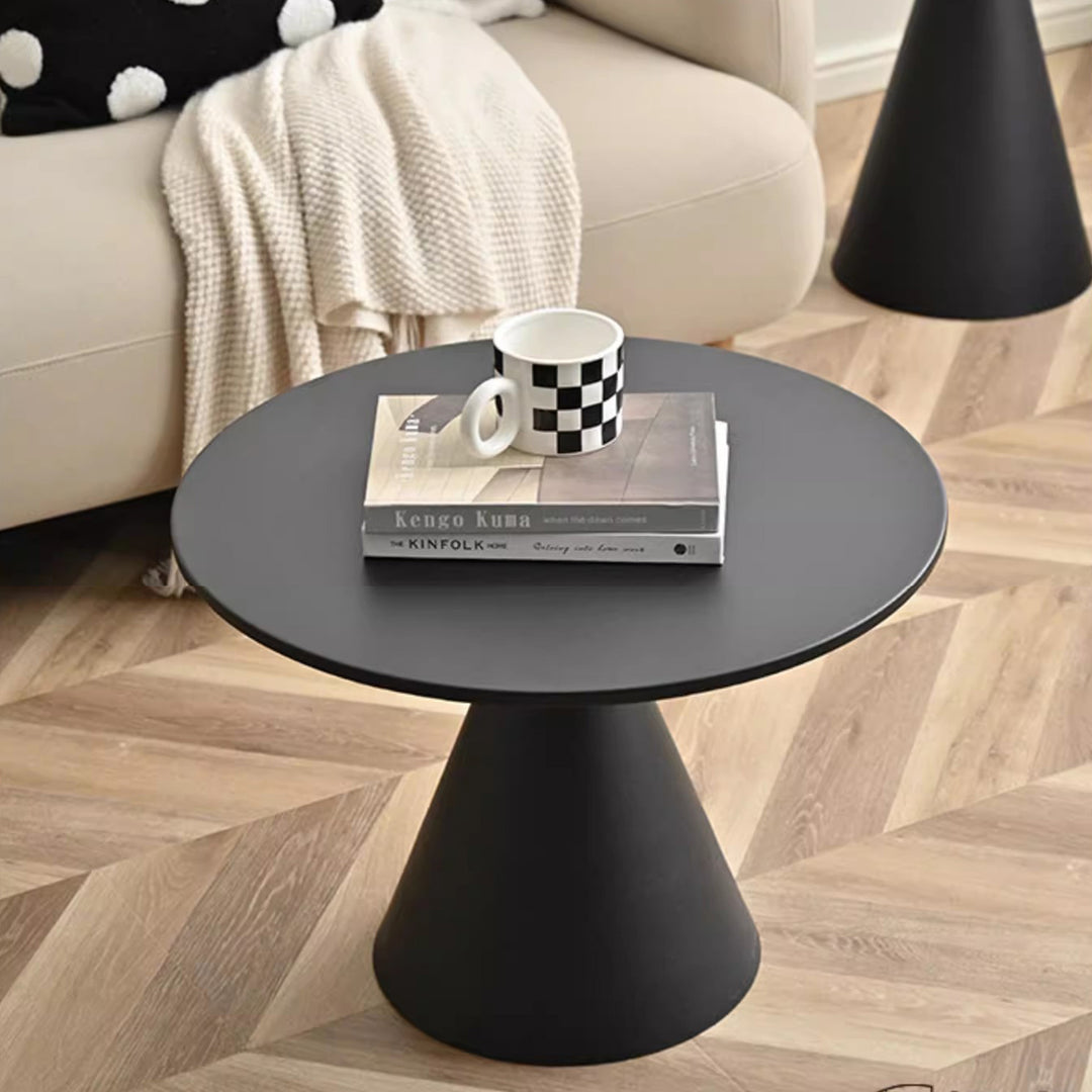 MAS-1254 Masdio Set of 2 Metal Conical End Tables Present Them