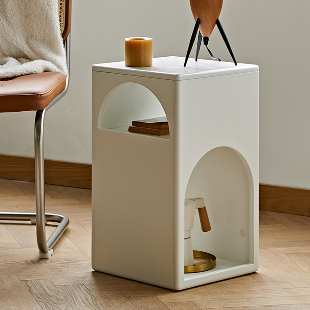 MAS-1274 Masdio Sleek Minimalist Square Nightstand Present Them