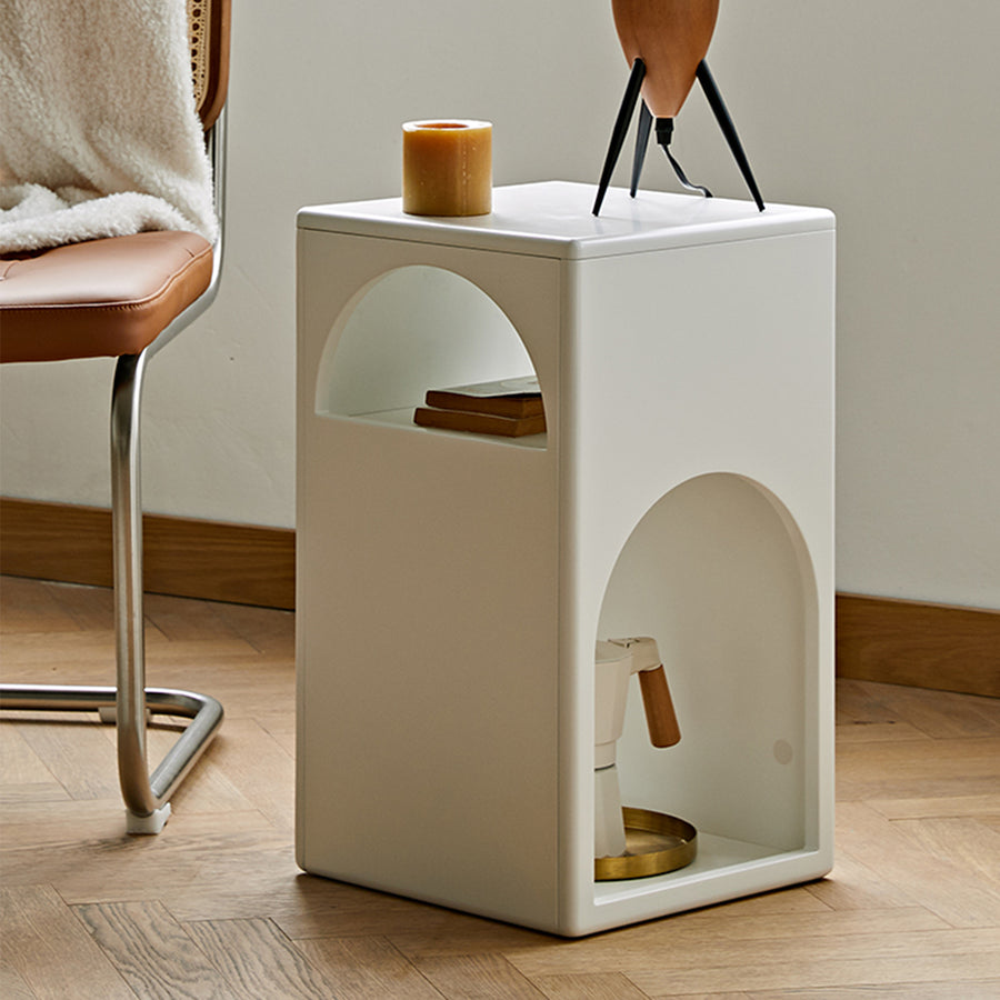 MAS-1274 Masdio Sleek Minimalist Square Nightstand Present Them