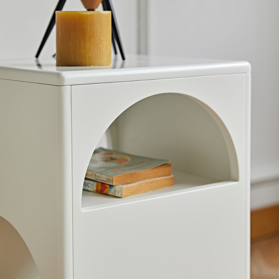 MAS-1274 Masdio Sleek Minimalist Square Nightstand Present Them