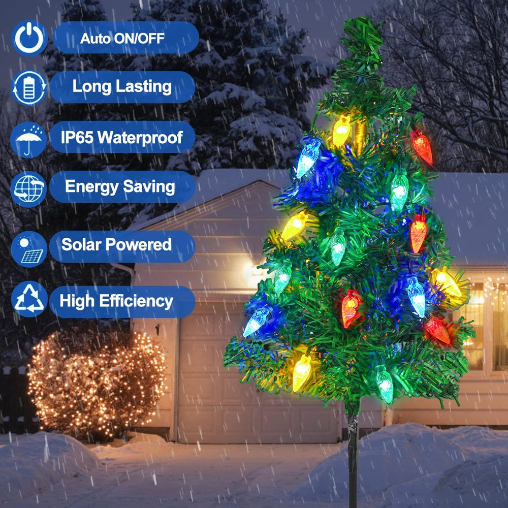 Solar Outdoor Tree Light 4 Sets Masdio