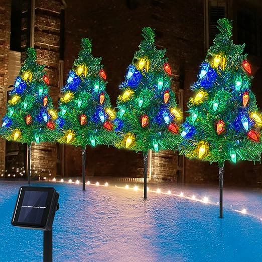 Solar Outdoor Tree Light 4 Sets Masdio