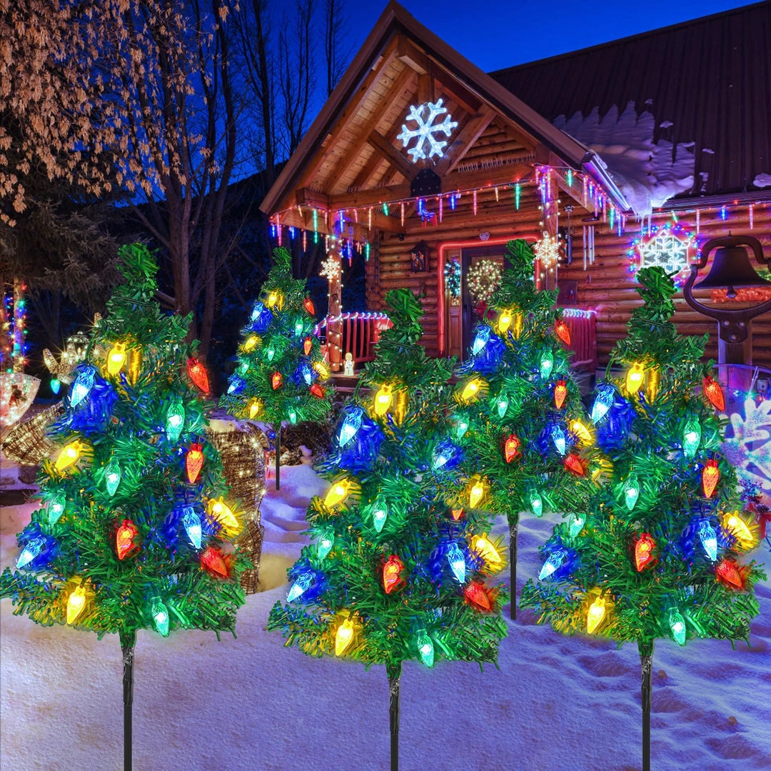 Solar Outdoor Tree Light 4 Sets Masdio