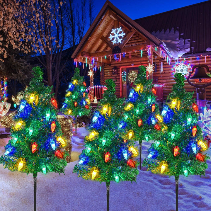 Solar Outdoor Tree Light 4 Sets Masdio