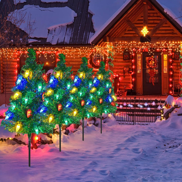 Solar Outdoor Tree Light 4 Sets Masdio