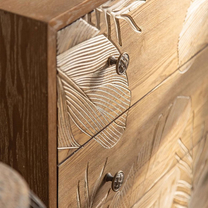 MAS-1426 Masdio Solid Pinewood End Table with Exposed Shelf Masdio