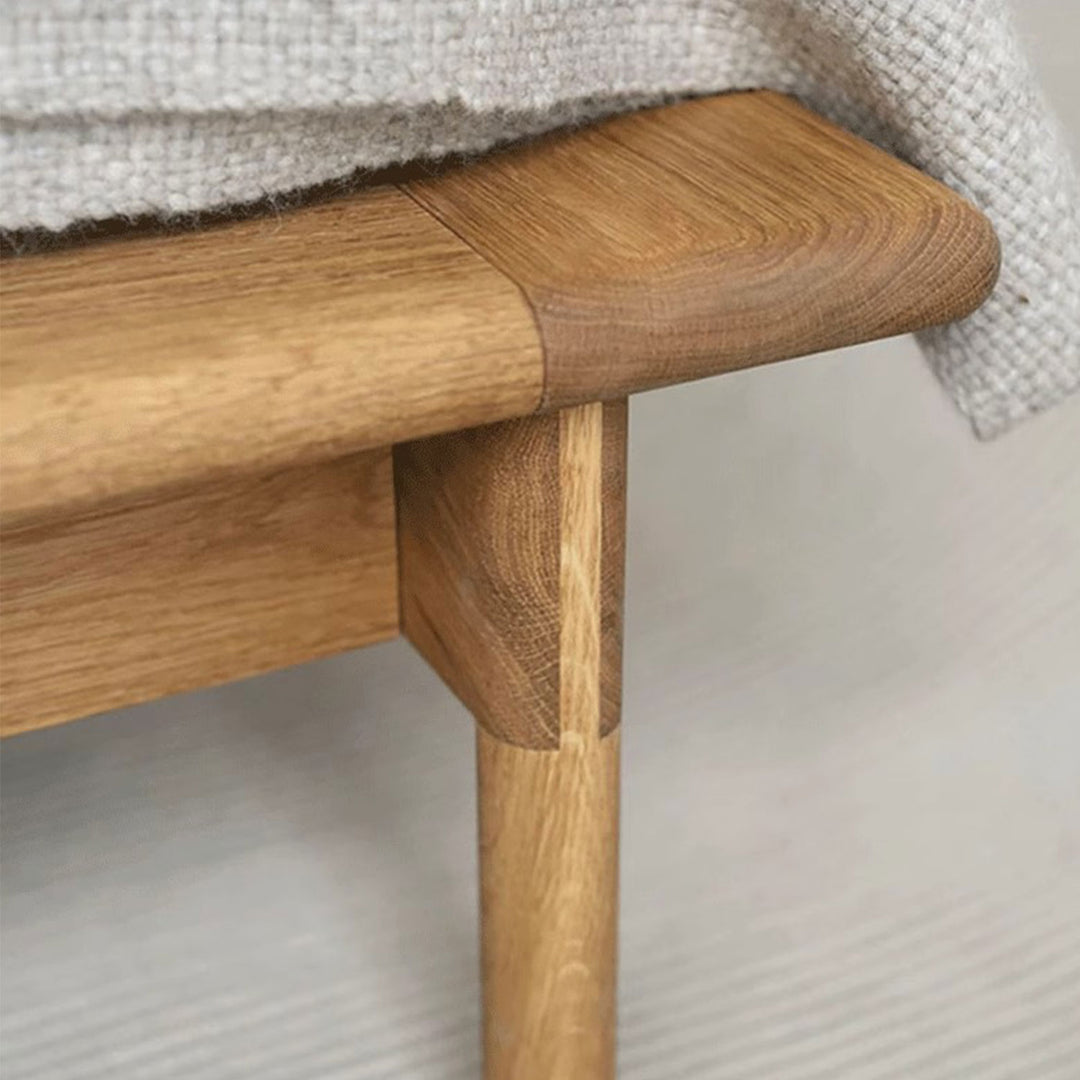 Solid Wood Bed Frame with Rattan Headboard Present Them