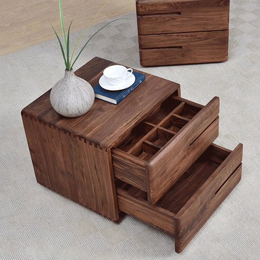 MAS-1355 Masdio Solid Wood Bedside Nightstand Masdio