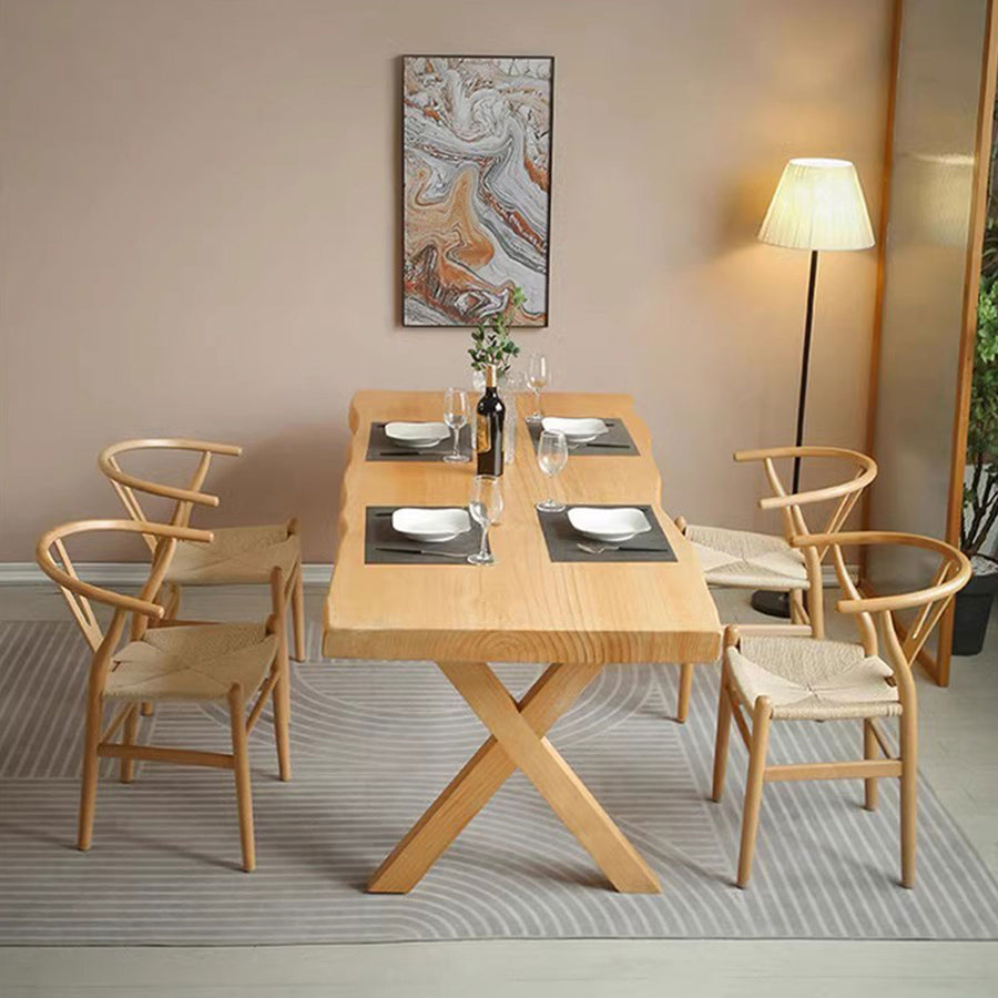 Solid Wood Dining Table Present Them