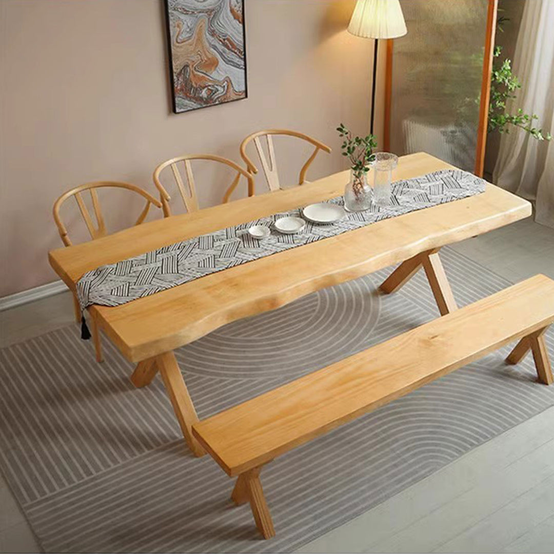 Solid Wood Dining Table Present Them