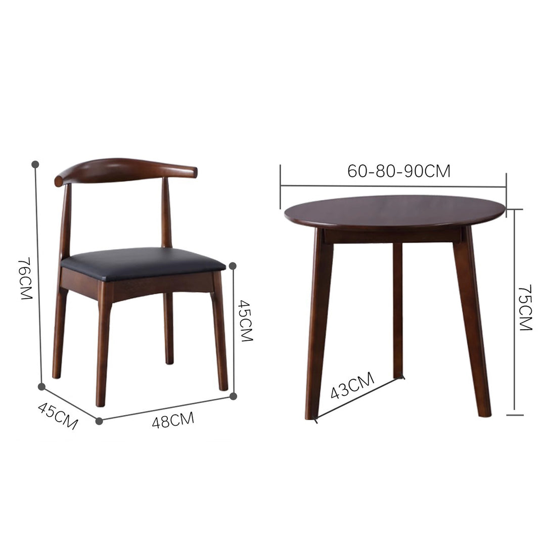 MAS-1346 Masdio Solid Wood Round Dining Table Masdio