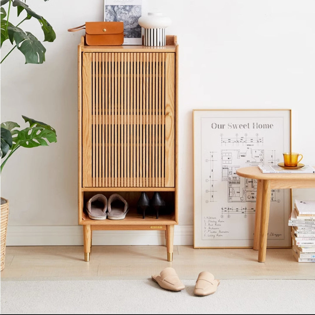 MAS-1343 Masdio Solid Wood Shoe Cabinet Storage Masdio