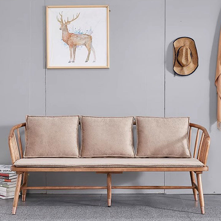 Solid Wood Sofa Present Them